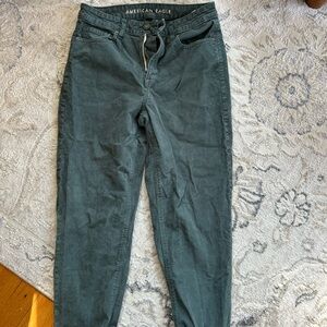 American Eagle Teal Corduroy Pants
